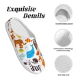 thumbnail image 5 of Kdxio Animals Women's Men's Slippers Plush Slip-On House Slipper for Winter Indoor Soft Cushion Non-slip Fluffy Slides Slippers-35/36, 5 of 7