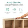 thumbnail image 6 of Best Choice Products 6-Cube Bookshelf, 11in Display Storage System, Organizer w/ Removable Back Panels - Light Oak, 6 of 9