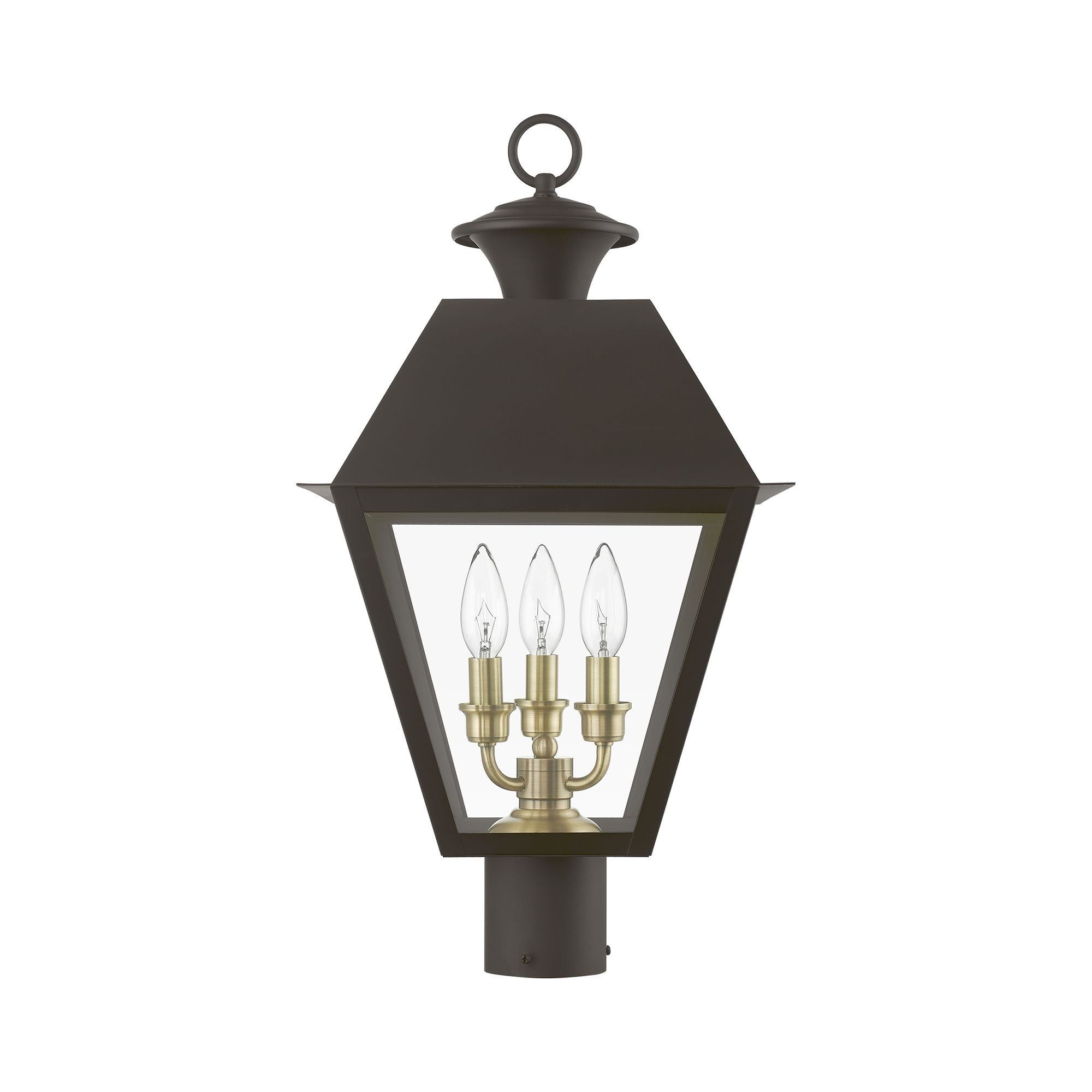 Livex Lighting - Wentworth - 3 Light Large Outdoor Post Top Lantern In Classic