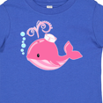 thumbnail image 4 of Inktastic Cute Pink Whale in Nautical Hat Boys or Girls Baby T-Shirt, 4 of 5