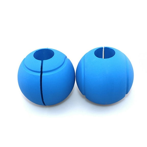 Thick Silicone Dumbbell & Barbell Grips - Blue - Fits 25mm-30mm Bars, Enhance Workout Comfort & Performance