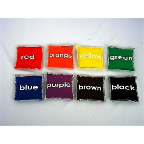 Everrich EVC-0013 4 x 4 Inch Colors Beanbags - Set of 8