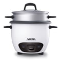 thumbnail image 1 of Aroma Housewares - Arrocera y vaporizador de alimentos (14 tazas sin enfriar) (ARC-747-1NG), color blanco, 1 of 4