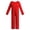 Red, variant on Liyamei Kids Solid Green Long Sleeve Jumpsuit Full Body Bodysuit 5-12Y