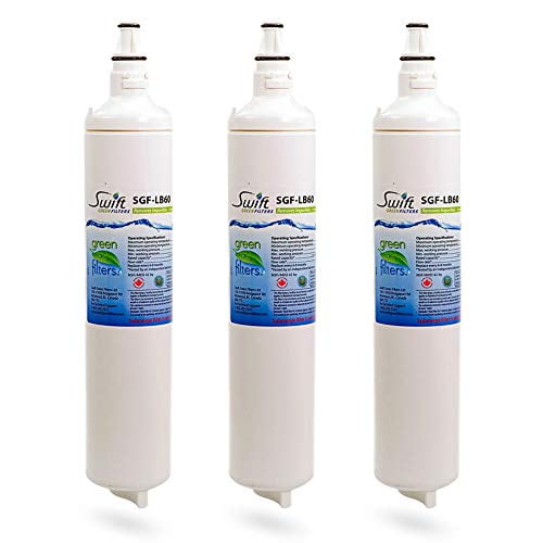 Swift Green Filters SGF-LB60 Replacement Refrigerator Water Filter for 5231JA2006B LT 600P 5231JA2006A EFF-6004A 46-9990 RWF1051 (3 Pack) Made in USA