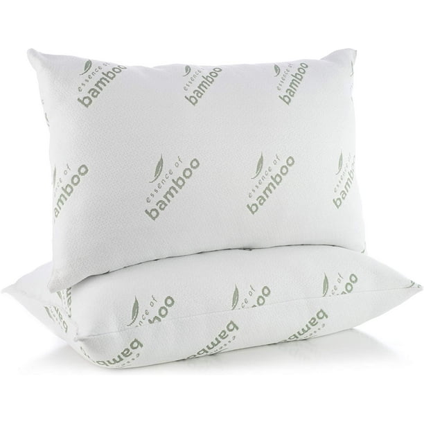 ESSENCE OF BAMBOO Down Alternative Pillow Jumbo Size 20" x 28" ( 2 PACK