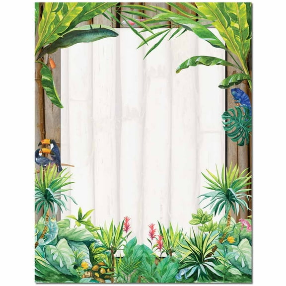 Jungle Letterhead Laser & Inkjet Printer Paper, 100 Sheets