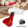 thumbnail image 3 of Chicken Water Drinker, Chicken Water Drinker Tool Automatic Poultry Bird Water Drinking Dispenser 5PCS Red Plastic Bird Drinking Cup, For Home Outdoor, 3 of 7