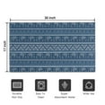 thumbnail image 5 of Blue Geometric Pattern with Elephants Door Rugs,Washable Non Slip Door Mats Indoor,Decorative Door Mats,Entry Mat Indoor for Entrance,Bedroom,Kitchen,Bathroom,17"x30", 5 of 6