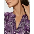 thumbnail image 3 of Printed Long Sleeve Viscose Maxi Dress, 3 of 7