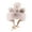 #2_Beige, variant on Unisex Bear Ears Winter Beanie Soft Plush Knit Cap with Tie Back Earflaps Loose Fit Warm Headwear for Skiing Cycling and Cold Weather