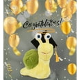 thumbnail image 5 of DolliBu Yellow Snail Graduation Plush Toy - Super Soft Plush Graduation Stuffed Animal Dress Up with Graduation Cap with Tassel Outfit - Congratulatory Graduation Gift - 9 Inch, 5 of 6