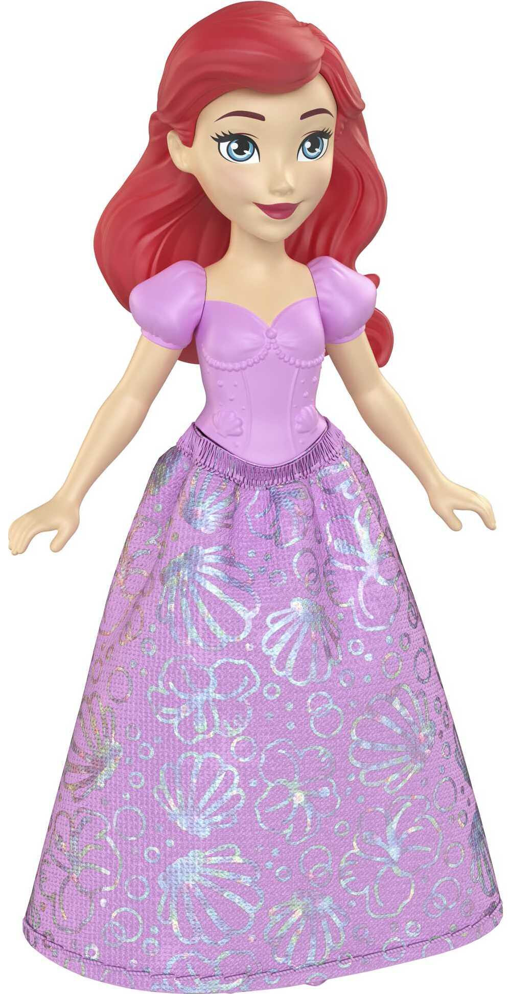 Disney Princess Ariel Small Doll, Red Hair & Blue Eyes, Signature Look with Pink Gown - image 3 of 6