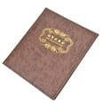 thumbnail image 3 of 3 Hole Coin Album Paper Money Banknote Collection Book PU Leather Cover Collecting HolderBrown, 3 of 9