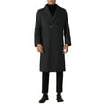 thumbnail image 2 of INSPIRE CHIC Long Trench Coat for Men's Classic Notched Lapel Double Breasted Overcoats, 2 of 5