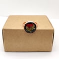 thumbnail image 2 of Cairui Design Red Rose Real Flower Resin Resizable Copper Rings Handmade for Women Party, 2 of 9