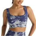 thumbnail image 2 of LOVZFMLL Soutiens-Gorge pour Femmes Imprimé Col en U Style Mince Ventilé Sans Boucle Sans Armature Violet 38, 2 of 3