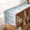 thumbnail image 6 of Table Runners 70 Inches Long Dress Scarves, Eucalyptus Leaves Farmhouse Coffee/Dining/Kitchen Table Decor, Holiday Table Runner, Light Blue Summer Botanical Weeping 13x70 Inch, 6 of 9