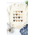 thumbnail image 3 of Neutral Heart Grid Graphic Tee T-Shirt, 3 of 6