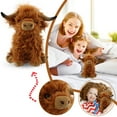 thumbnail image 5 of Adorable Highland Cow Plush Toy Soft and Cuddly Stuffed Animal for Kids and Adults 12 Inches, 5 of 5