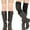 Black/Peach, variant on Teehee Women's Extra Long Fashion Thigh High Socks Over the Knee High Boot Socks