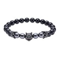 thumbnail image 2 of Brazalete Cabeza de Lobo Negro Refleja Temperamento Más Brazalete Negro Wmkox8yi  sjalhkljlk1604, 2 of 3