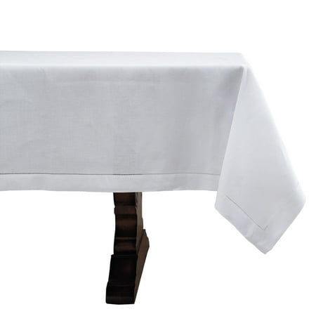 

Handmade Basic Hemstitch Border Linen-Cotton Tablecloth (65 x104 Tablecloth)