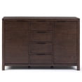 thumbnail image 3 of Allora Wood 54" Contemporary Sideboard Buffet in Warm Walnut Brown, 3 of 9