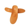 thumbnail image 4 of Plantilla de piel de vaca marrón con almohadilla de arco para pie plano con absorción de impactos para hombres y mujeres, deportes de ocio, almohadilla completa, 4 of 6