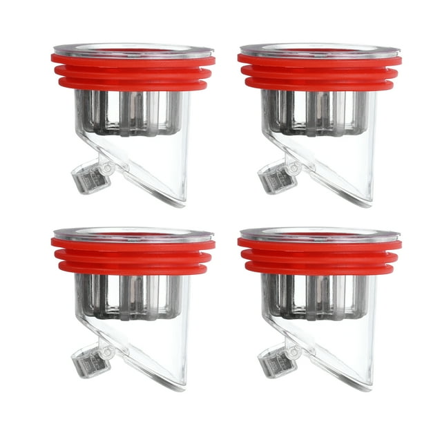 Drenaje de piso a prueba de olores, tapón unidireccional anti-retorno de alcantarilla (4P, Rojo 1.3"-1.8")