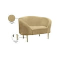 thumbnail image 2 of Meridian Furniture Ritz Camel Velvet Accent Chair, 2 of 8