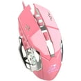 thumbnail image 1 of Gaming Mouse Wired, 6 Buttons, Chroma RGB Backlit, 3200 DPI Adjustable, Comfortable Grip Ergonomic Optical PC Computer USB Gaming Mice (Pink), 1 of 7