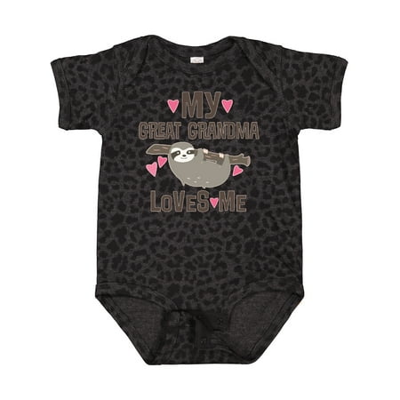 

Inktastic My Great Grandma Loves Me Gift Baby Girl Bodysuit