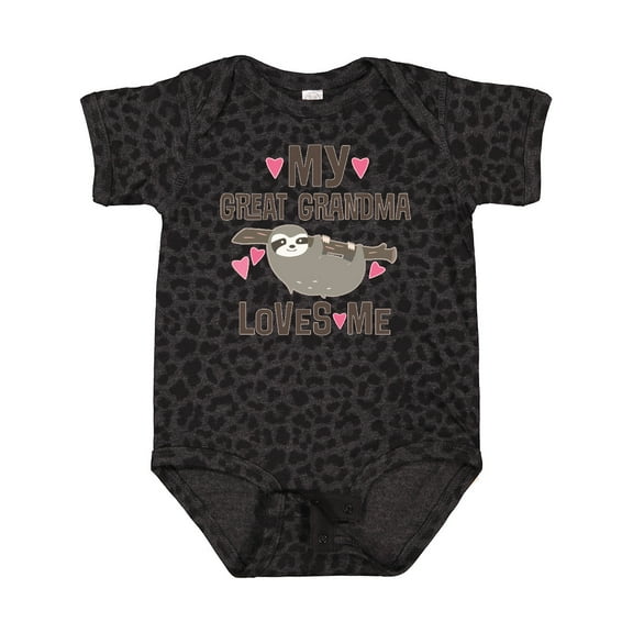 Inktastic My Great Grandma Loves Me Girls Baby Bodysuit