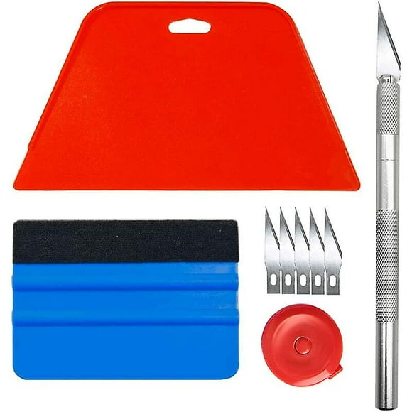 Wrapping Kit,Wallpaper Film Tools,Car Window,Vinyl Tile,Adhesive Squeegee,With Silicone Squeegee,Universal Knife and Blades,1.5m Meter Tape Versailles