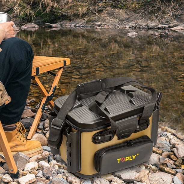 Caja organizadora de almacenamiento de gran capacidad, resistente al agua, herramienta de pesca para acampar Ndcxsfigh Para Estrenar
