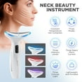 thumbnail image 3 of Neck Beauty Massager  Micro-current Three-color Light Firming and Rejuvenating Skin Ion Importer Facial Lifting for Neck Lines and USB Charging, 3 of 14