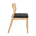thumbnail image 5 of Plank+Beam Solid Wood Dining Chair Frame (2 Pack), Black with Onyx Cushion, 5 of 9