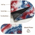 thumbnail image 6 of 2'x6' Rug Runners for Hallways Kitchen, American Flag Tie-dye Non Slip Entryway Beside Floor Carpet Runner, Blue Red Ombre Abstract Art Washable Laundry Room Bedroom Throw Rugs Mat for Family Pet, 6 of 8