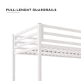 thumbnail image 3 of DHP Miles Twin over Futon Metal Bunk Bed with Ladder for Kids, 3 of 9