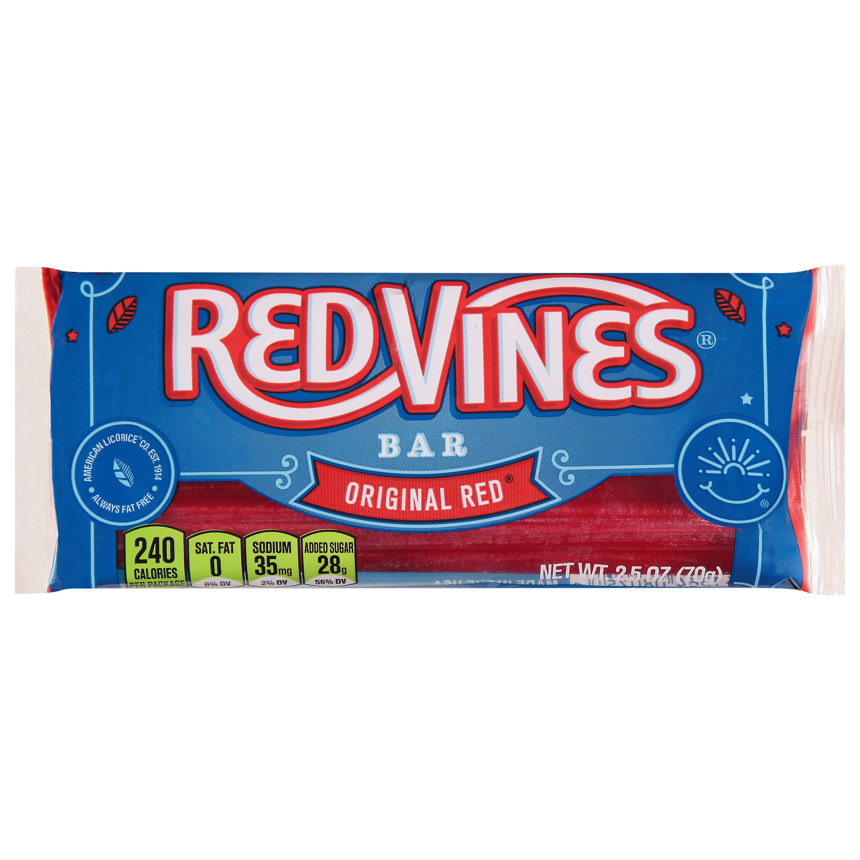 Spark Red Vines Licorice Red Bars Original