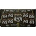 thumbnail image 1 of Route 66 Mère Route Chicago à la Plaque d'Immatriculation en Métal, 1 of 2