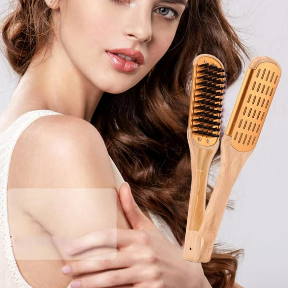 Cepillo para el cabello Colcomx Peine de pelo de doble cara Oro