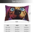 thumbnail image 2 of Fuzoiu Cartoon Big-Eyed Dog Print Pillow Case with Hidden Zipper,Pillow Covers,Soft and Comfortable Pillowcase-16"x24", 2 of 6