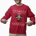 thumbnail image 2 of Christmas Sweatshirt, Santa's New Year's Resolution Hit The Gym Christmas Sweatshirt, Muscular Santa Ugly Holiday Jumper, Funny Fitness Gift for Weightlifters & Gym Lovers, 2 of 5