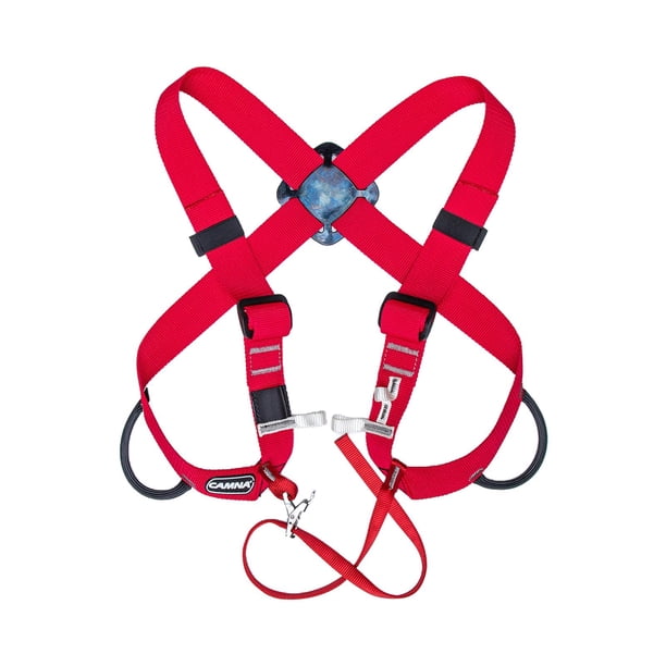 Arnés de seguridad para montañismo Correas ascendentes Cinturón ajustable Protección alpinismo Estilo rojo 1