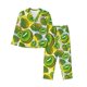 thumbnail image 1 of Fotbe Watercolor Kiwi Fruits Summer Conjunto de Pijama de Manga Larga para Mujer con Estampado, Ropa de Dormir de 2 Piezas, Conjunto de Casa Suave y Cómodo con Bolsillos-Small, 1 of 7