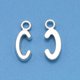 thumbnail image 2 of 50pcs English Alphabet C Pendant Alloy Charms DIY Jewelry Making Accessories for Necklace Bracelet (Antique Silver), 2 of 4