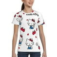 thumbnail image 5 of Hello Kitty T Shirts For Girls Boys, 3d Print Cartoon Graphics T Shirt, Youth Crewneck T-Shirt, Unisex Short Sleeve Top Tees Age 4-16 Years, 5 of 7