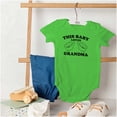 thumbnail image 4 of This Baby Loves Grandma Two Thumbs Romper Boys or Girls Infant Baby Brisco Brands 12M, 4 of 6